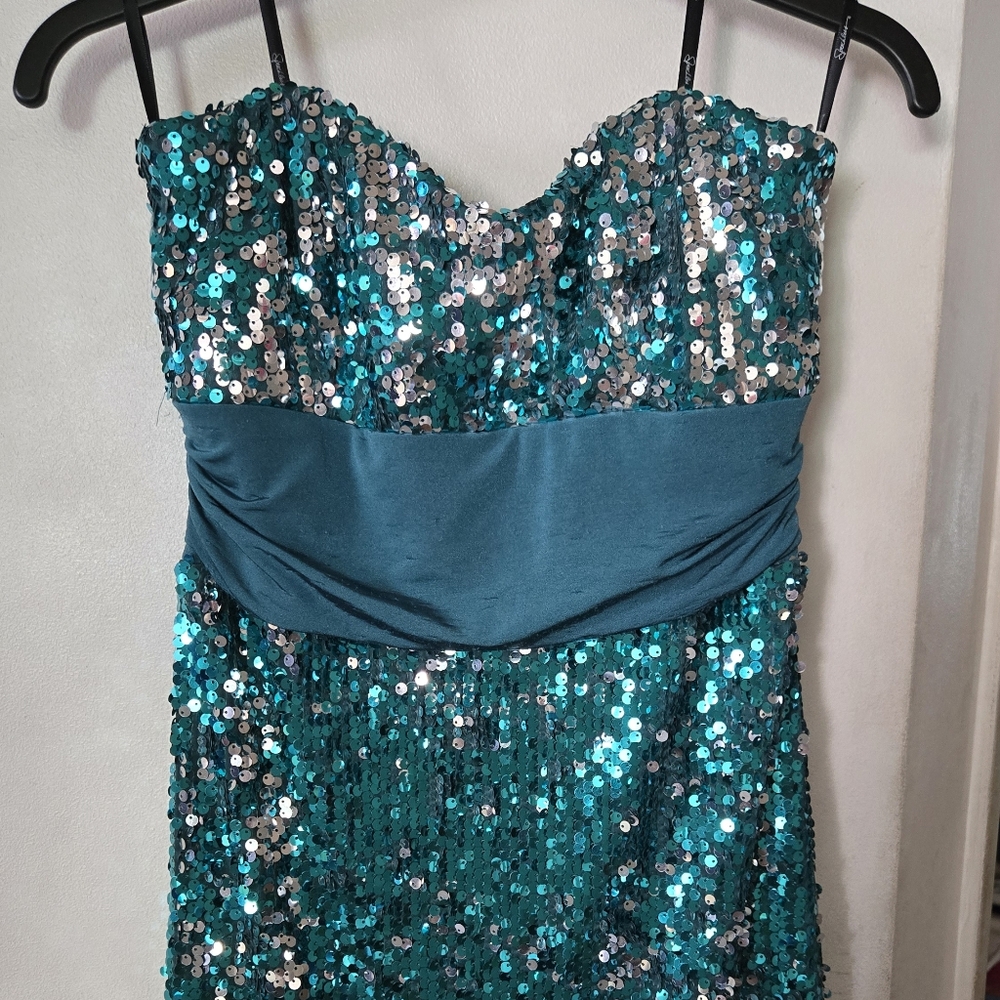 Speechless Teal Elegant Dress